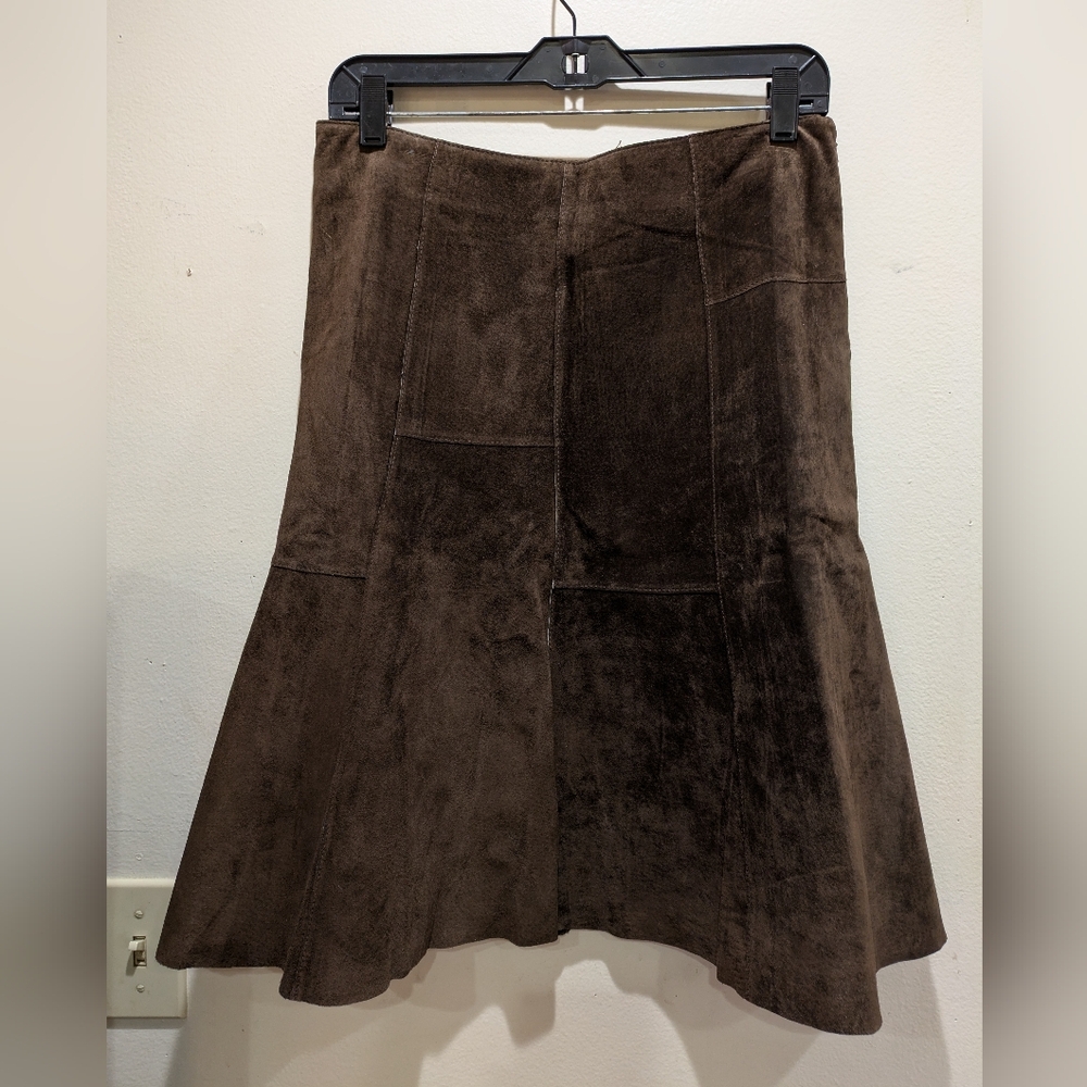 axcess Brown Suede Skirt Size 6